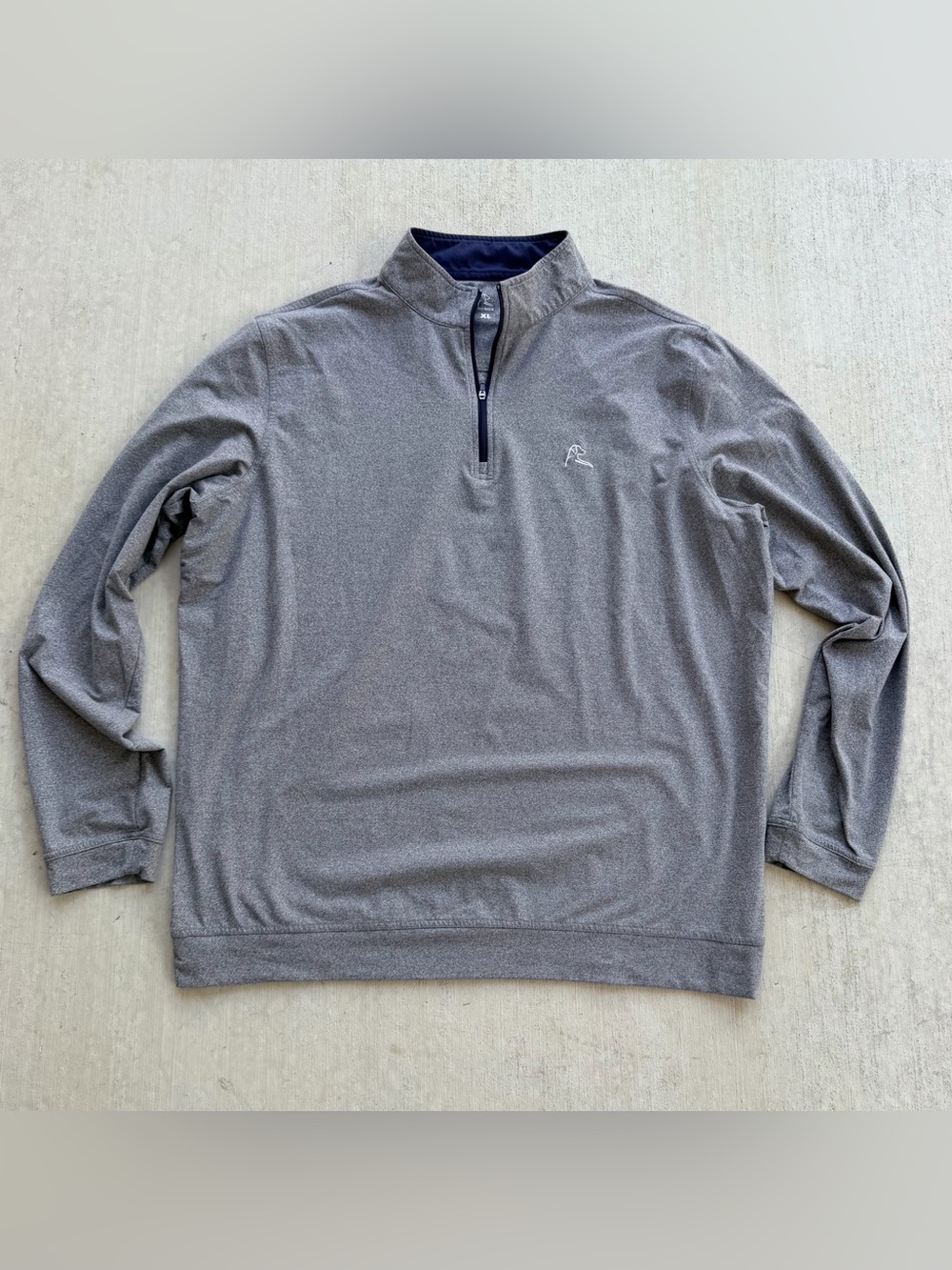 Rhoback 1/4 Zip Pullover Men Size XL Gray Golf Stretch